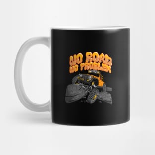 Orange Jeep Flex No Road No Problem Mug